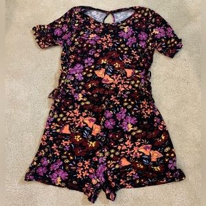 Art Class Floral Romper
